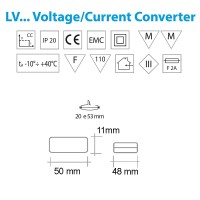 Qlt LVT 1100mA LED Convertitore Da Tensione costante 12V-24V A
