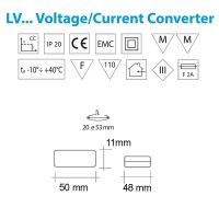 Qlt LVS 2500mA LED Convertitore Da Tensione costante 12V-24V A