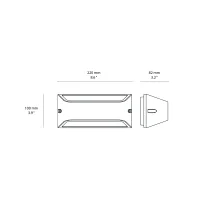 Bot Lighting Lagos 1 biemission applique led lamp for outdoor Bot Lighting Lagos 1 biemission applique led lamp for outdoor
