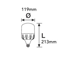 Duralamp Deco LED High Power 40 E27 40W 6400K 4000lm Cool White