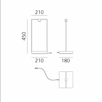 Artemide Curiosity LED USB Lampada a Batteria Portatile