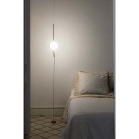 Faro LE VITA Pendat Floor Lamp Gold In Aluminum and Opal