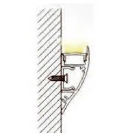 Lampo Kit Profilo Veletta Da Parete In Alluminio Bianco 2 Metri