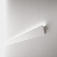 Lampo Kit Profilo Veletta Da Parete In Alluminio Bianco 2 Metri