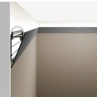 Lampo Kit Profilo Veletta Da Parete In Alluminio Bianco 2 Metri