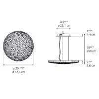Artemide Calipso LED Lampadario Lampada A Sospensione 55W Artemide Calipso LED Lampadario Lampada A Sospensione 55W