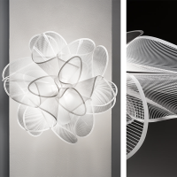 Slamp LA BELLE ÉTOILE LED Wall or Ceiling White Lamp By Adriano