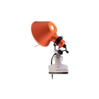 Artemide Tolomeo Micro Pinza Orange Table Wall Lamp Design De