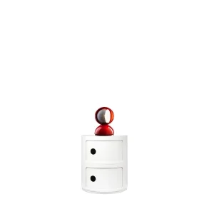 Pacchetto composizione Eclisse rosso & Componibile bianco
