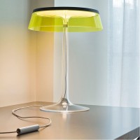Flos Bon Jour LED Table Lamp Dimmable Top Chrome And Crown