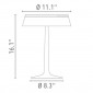 Flos Bon Jour LED Table Lamp Dimmable Top Copper And Yellow