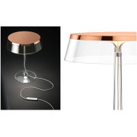 Flos Bon Jour LED Table Lamp Dimmable Top Copper And Fabric