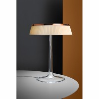 Flos Bon Jour LED Lampada da Tavolo Dimmerabile Top Cromo Opaco
