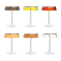 Flos Bon Jour LED Table Lamp Dimmable Top Matt Chrome And