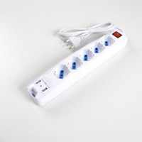 FAI Table Multiple With Switch 5 Universal Plug Sockets 10/16A