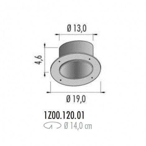 Oty Light POP P04 Ø12 Formwork Housing For Plasterboard And