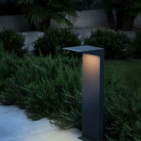 Ai Lati Solar LED Terra Paletto Da Giardino Con Pannello Solare
