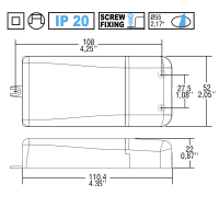 TCI MINI MD IGBT-TRIAC 20W 500mA DC Alimentatore Elettronico