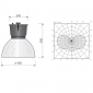 Ideallux Dundi 450 Industrial Bell Suspension 70W G12 In