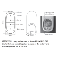 Bot Lighting AIRAM Kit Wireless Remote Control HUB And GU10