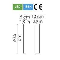 Ai Lati Slat LED Lampada da Terra Paletto Da Giardino Per