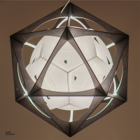 Louis Poulsen OE Quasi Light LED Suspension Chandelier By