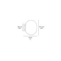 Flos Mini Glo-Ball C/W lampada da parete/soffitto Flos Mini Glo-Ball C/W lampada da parete/soffitto