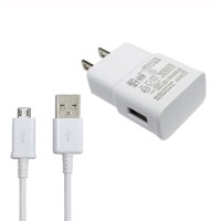 Universal USB 5V 2A Charger Adapter Wall USA Plug 100-240V White