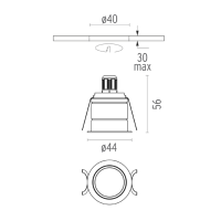 Flos G-O Faretto Segnapasso LED Da Incasso IP65 Per Interno