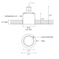 Flos G-O LED Recessed Spot Downlight IP65 For Indoor Outdoor By