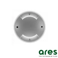 Ares Petra Recessed Downlight Gray Ring Head Bidirectional
