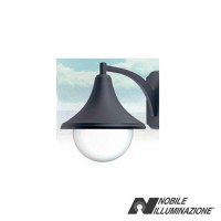 Nobile Lampara Lampada da Parete E27 Per Esterno IP43 Antracite