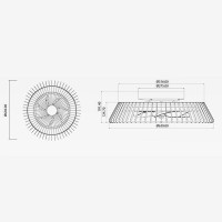 Mantra Himalaya LED Fan Ceiling Lamp Managed By APP Amazon