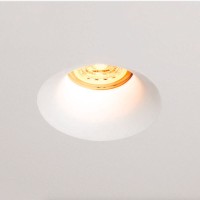 Lampo Faretto GU10 Da Incasso a Soffitto In Gesso Tondo Per Led