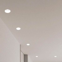 Lampo Faretto GU10 Da Incasso a Soffitto In Gesso Tondo Per Led