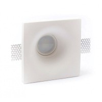 Lampo Faretto GU10 Da Incasso a Soffitto In Gesso Tondo Per Led