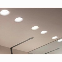 Lampo Faretto GU10 Da Incasso a Soffitto In Gesso Tondo Per Led