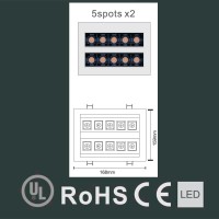 Laser Blade Faretto Lineare Doppio Da Incasso Orientabile LED