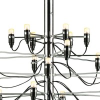 Flos 2097 / 50 Light Bulbs Iron Suspension Pendant Chandelier