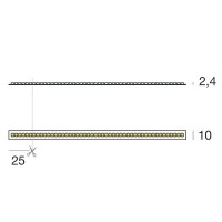 Iled Strip Striscia LED Ribbon 240led/m 24V 19.2W/mt Bobina 5