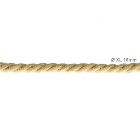 Electric Cable XL Jute Cord 3x Spiral Braided 300 / 300V Twisted