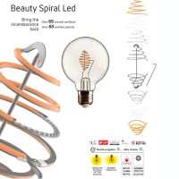 Daylight LED bulb Globe G125 Beauty Eddy E27 2.5W Dimmable