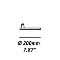 Artemide Base 200 mm for Tolomeo Table White Aluminum
