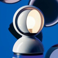 Artemide Eclisse E14 25W Table Lamp White By Vico Magistretti