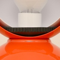 Artemide Eclisse E14 25W Table Lamp Orange By Vico Magistretti