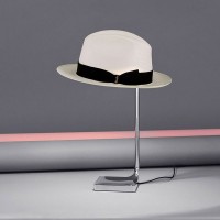 Flos Chapo Chrome Table Lamp With Hat By Philippe Starck