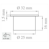 Lampo Spot Mini Faretto 1W LED da incasso 60° 350mA In Lega