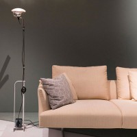 Flos Toio LED White Floor Lamp Dimmable By Achille & Pier