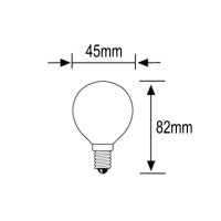 Duralamp DecoLed UP Mini Ball LED 3,2W 270lm E27 Opal Bulb Lamp