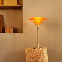 Louis Poulsen PH 2/1 Limited Edition Table Lamp in Blown Amber